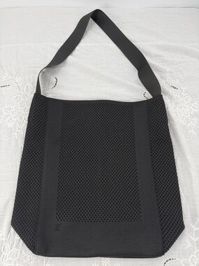 Everlane Bag Do It All Knit Tote Black Mesh Shoulder Bag